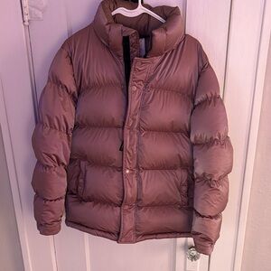 Aritzia Mauve Puffer Jacket